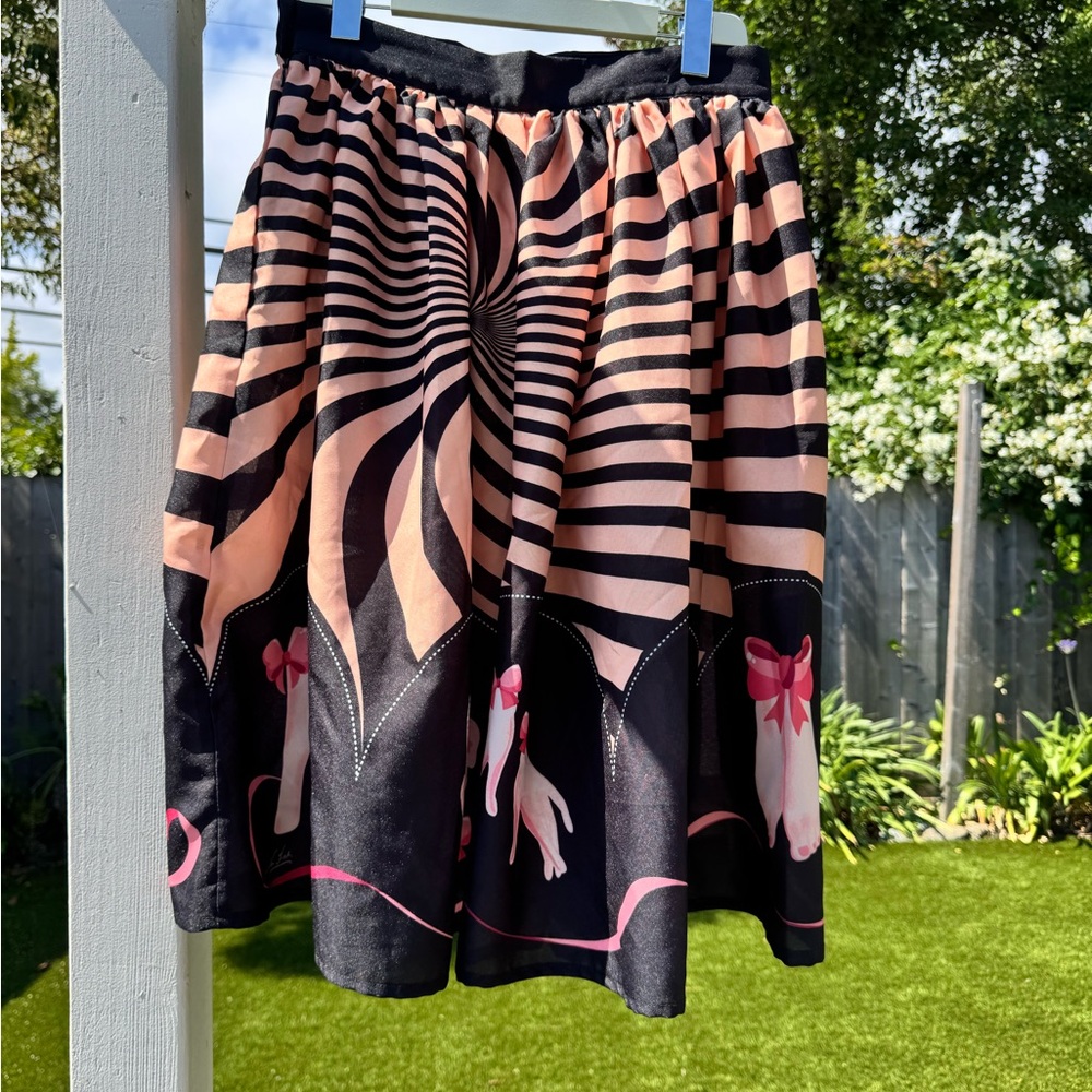 Denialle Von Fitch Black and Pink Skirt with Doll Parts